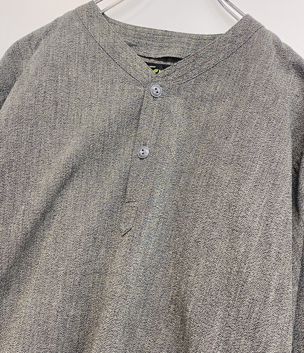 美品 MOJITO モヒート 長袖シャツ プルオーバー SLEEPING SHIRT 1954 ブラック メンズ SIZE M