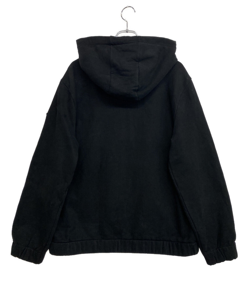 MONCLER パーカー zip cardigan スウェット ブラック メンズ SIZE L モンクレール
