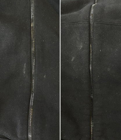 MONCLER パーカー zip cardigan スウェット ブラック メンズ SIZE L モンクレール