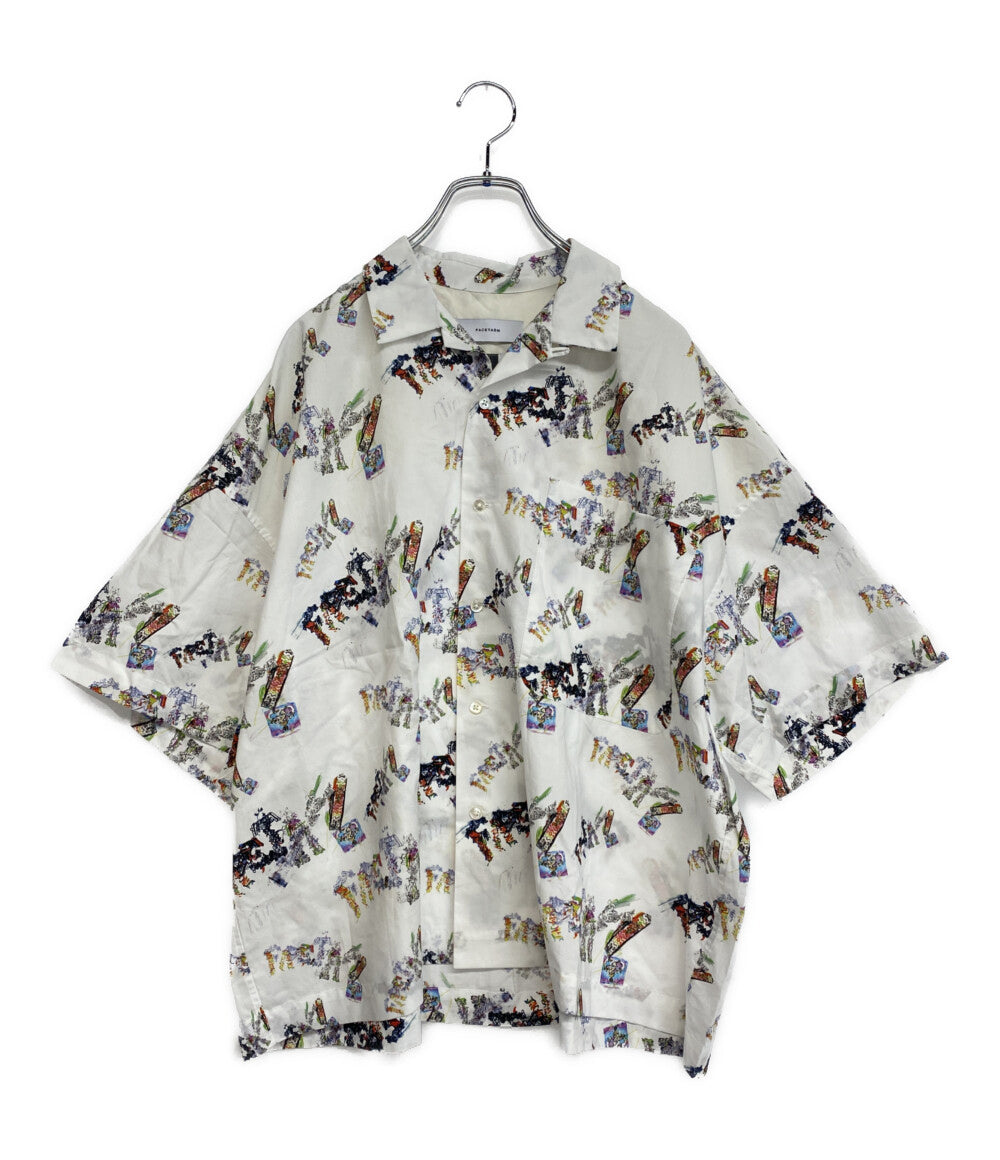 美品 FACETASM 半袖シャツ EYE GRAPHIC BIG SHORT SLEEVE SHIRT ABH-SH-U02 メンズ SIZE 5 ファセッタズム