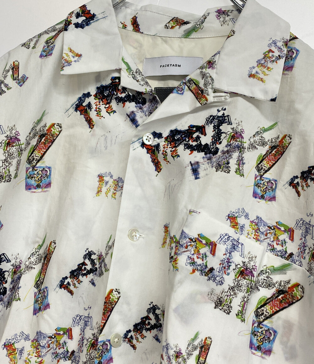 美品 FACETASM 半袖シャツ EYE GRAPHIC BIG SHORT SLEEVE SHIRT ABH-SH-U02 メンズ SIZE 5 ファセッタズム