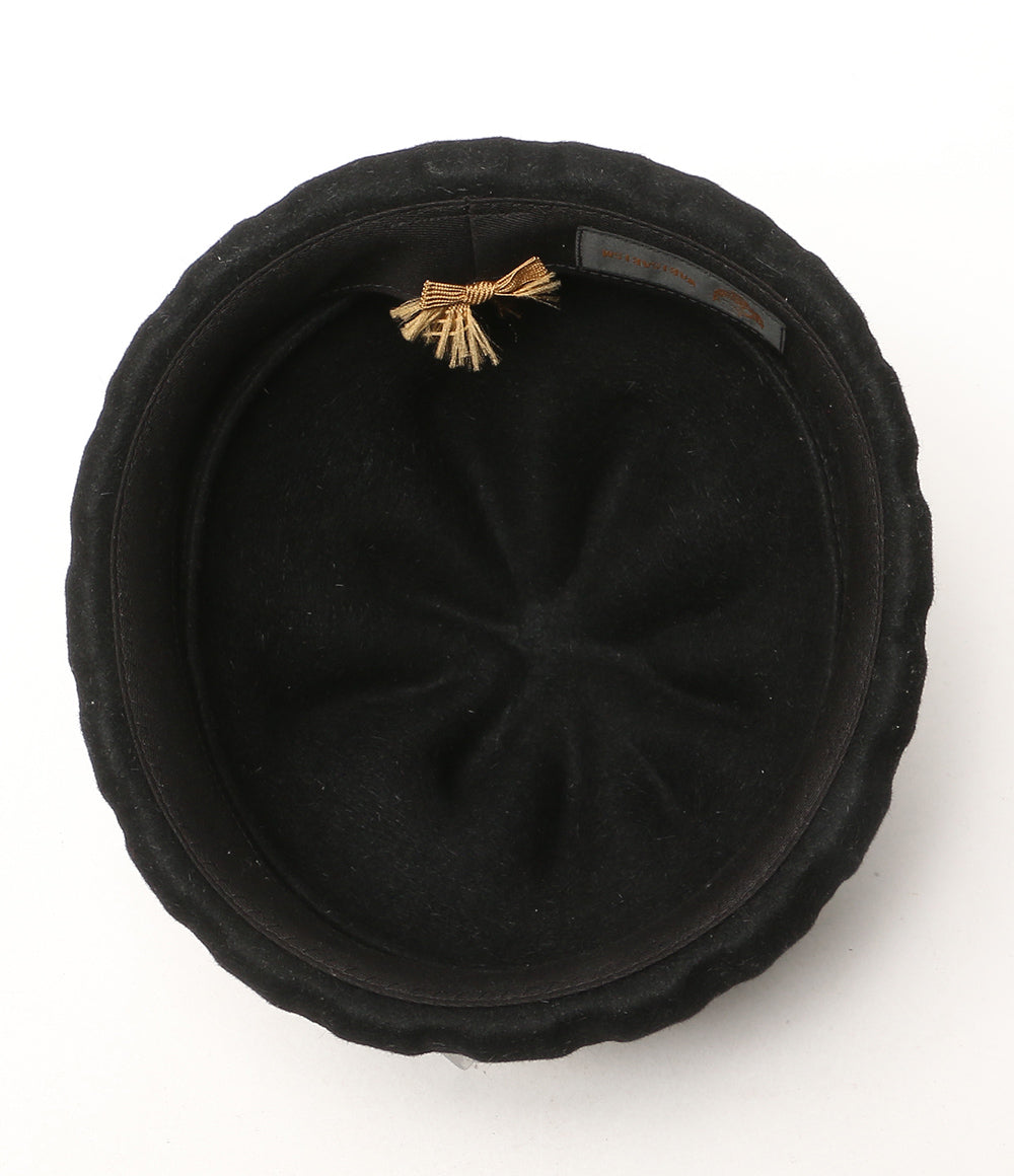 美品 WABISABISM ワビサビズム ハット WATCH CAP FORM ブラック 箱付き メンズ SIZE M