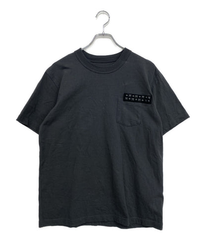 sacai 半袖Ｔシャツ スタッズコットンTシャツ チャコール 25AW 25-01133S メンズ SIZE 2 サカイ