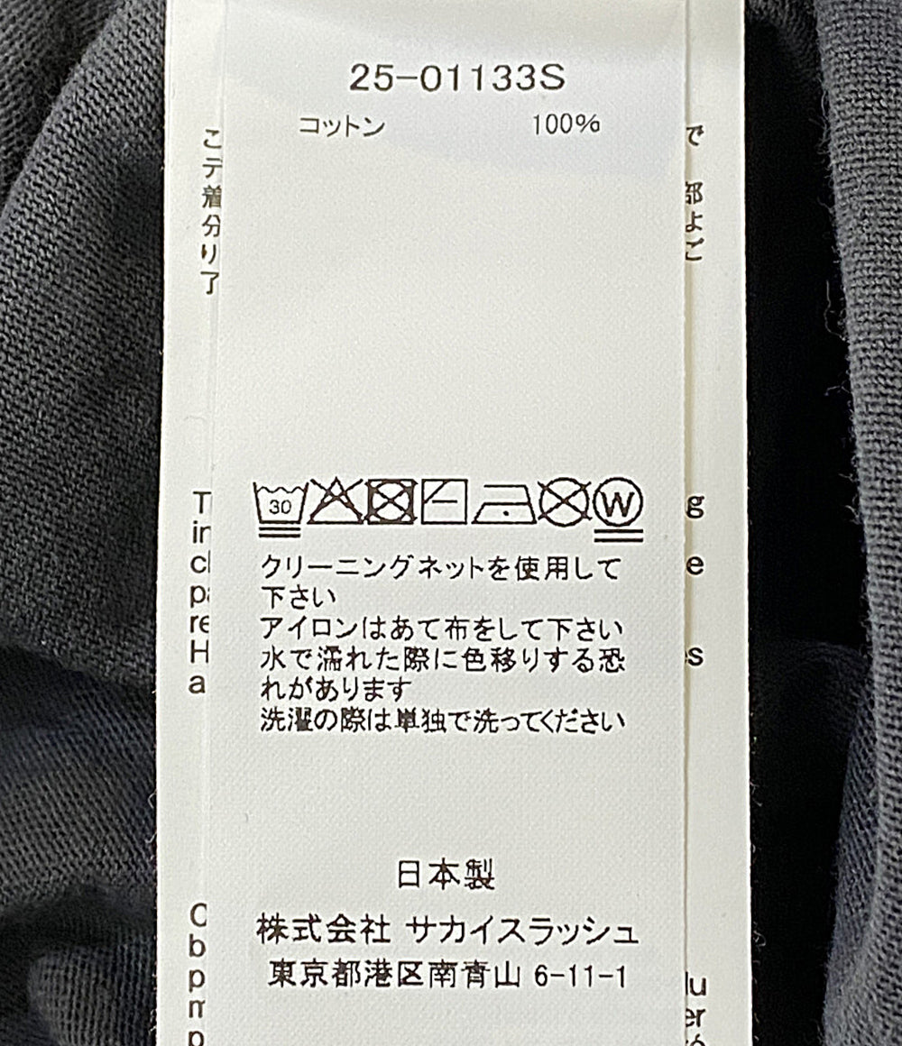 sacai 半袖Ｔシャツ スタッズコットンTシャツ チャコール 25AW 25-01133S メンズ SIZE 2 サカイ