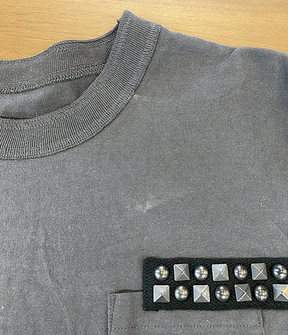 sacai 半袖Ｔシャツ スタッズコットンTシャツ チャコール 25AW 25-01133S メンズ SIZE 2 サカイ
