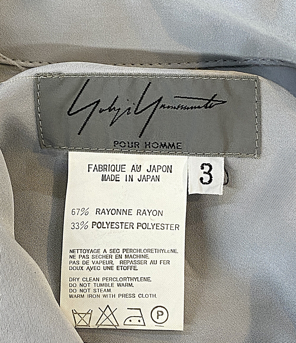 hyyさん専用 YOHJI YAMAMOTO POUR HOMME 半袖シャツ レーヨンポリエステルとろみ