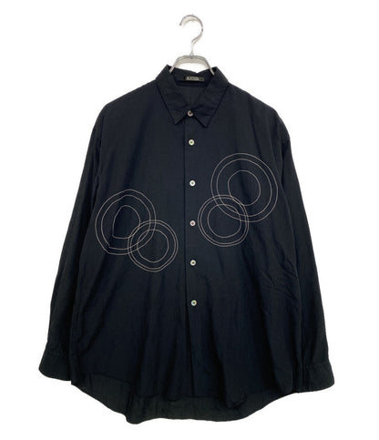 LQ MEN YOHJI YAMAMOTO 長袖シャツ レーヨン混 刺しゅう長袖シャツ archive 0362-09-201-88 メンズ SIZE - ヨウジヤマモト