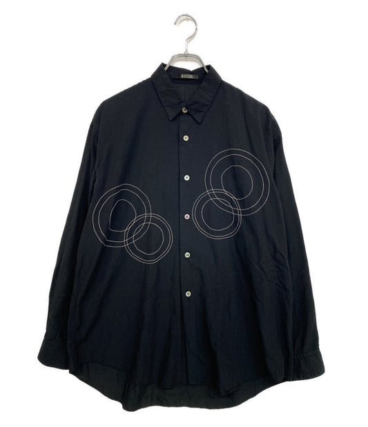 LQ MEN YOHJI YAMAMOTO 長袖シャツ レーヨン混 刺しゅう長袖シャツ archive 0362-09-201-88 メンズ SIZE - ヨウジヤマモト