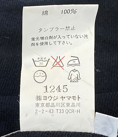 YOHJI YAMAMOTO POUR HOMME 半袖ポロシャツ コットンオープンカラーシャツ archive 00S HB-T16-964 メンズ SIZE 3 ヨウジヤマモトプールオム