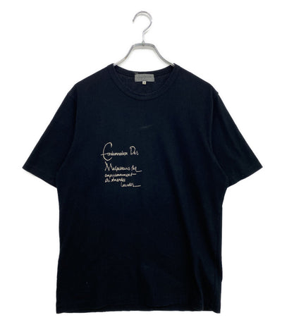 YOHJI YAMAMOTO POUR HOMME 半袖Ｔシャツ 刺繍メッセージカットソー archive 07AW HX-T29-061 メンズ SIZE 3 ヨウジヤマモトプールオム