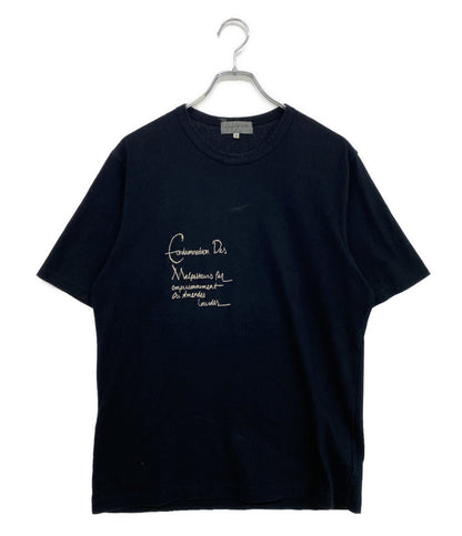 YOHJI YAMAMOTO POUR HOMME 半袖Ｔシャツ 刺繍メッセージカットソー archive 07AW HX-T29-061 メンズ SIZE 3 ヨウジヤマモトプールオム