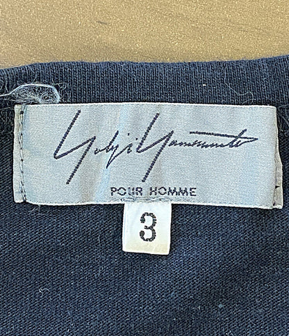 YOHJI YAMAMOTO POUR HOMME 半袖Ｔシャツ 刺繍メッセージカットソー archive 07AW HX-T29-061 メンズ SIZE 3 ヨウジヤマモトプールオム