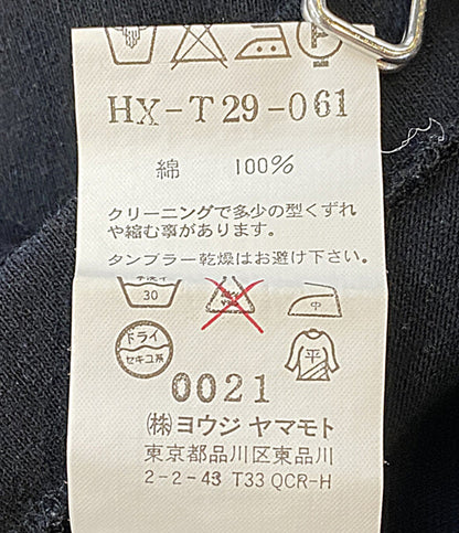 YOHJI YAMAMOTO POUR HOMME 半袖Ｔシャツ 刺繍メッセージカットソー archive 07AW HX-T29-061 メンズ SIZE 3 ヨウジヤマモトプールオム