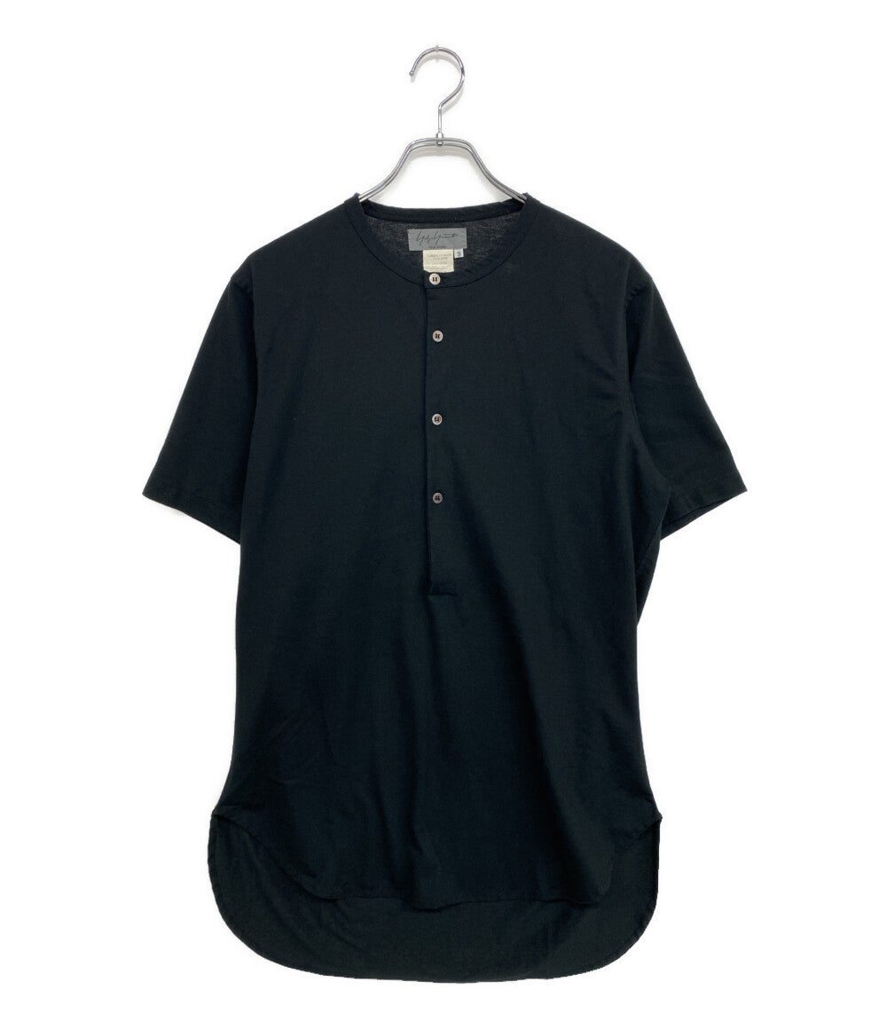 YOHJI YAMAMOTO POUR HOMME 半袖シャツ レーヨンポリエステルとろみ