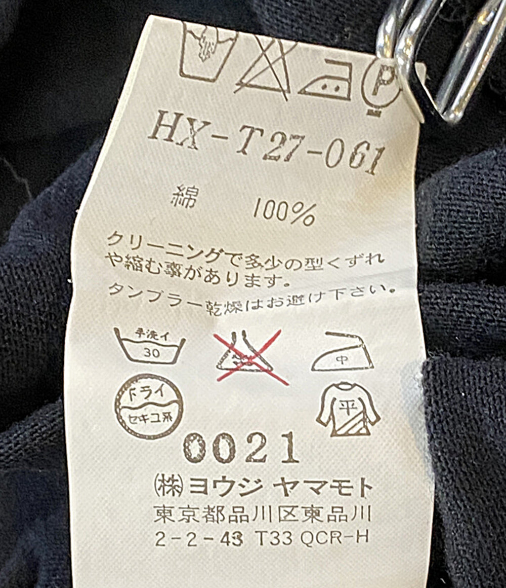 YOHJI YAMAMOTO POUR HOMME 半袖Ｔシャツ 刺繍メッセージカットソー archive 07AW HX-T27-061 メンズ SIZE 3 ヨウジヤマモトプールオム