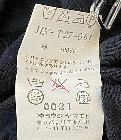 YOHJI YAMAMOTO POUR HOMME 半袖Ｔシャツ 刺繍メッセージカットソー archive 07AW HX-T27-061 メンズ SIZE 3 ヨウジヤマモトプールオム