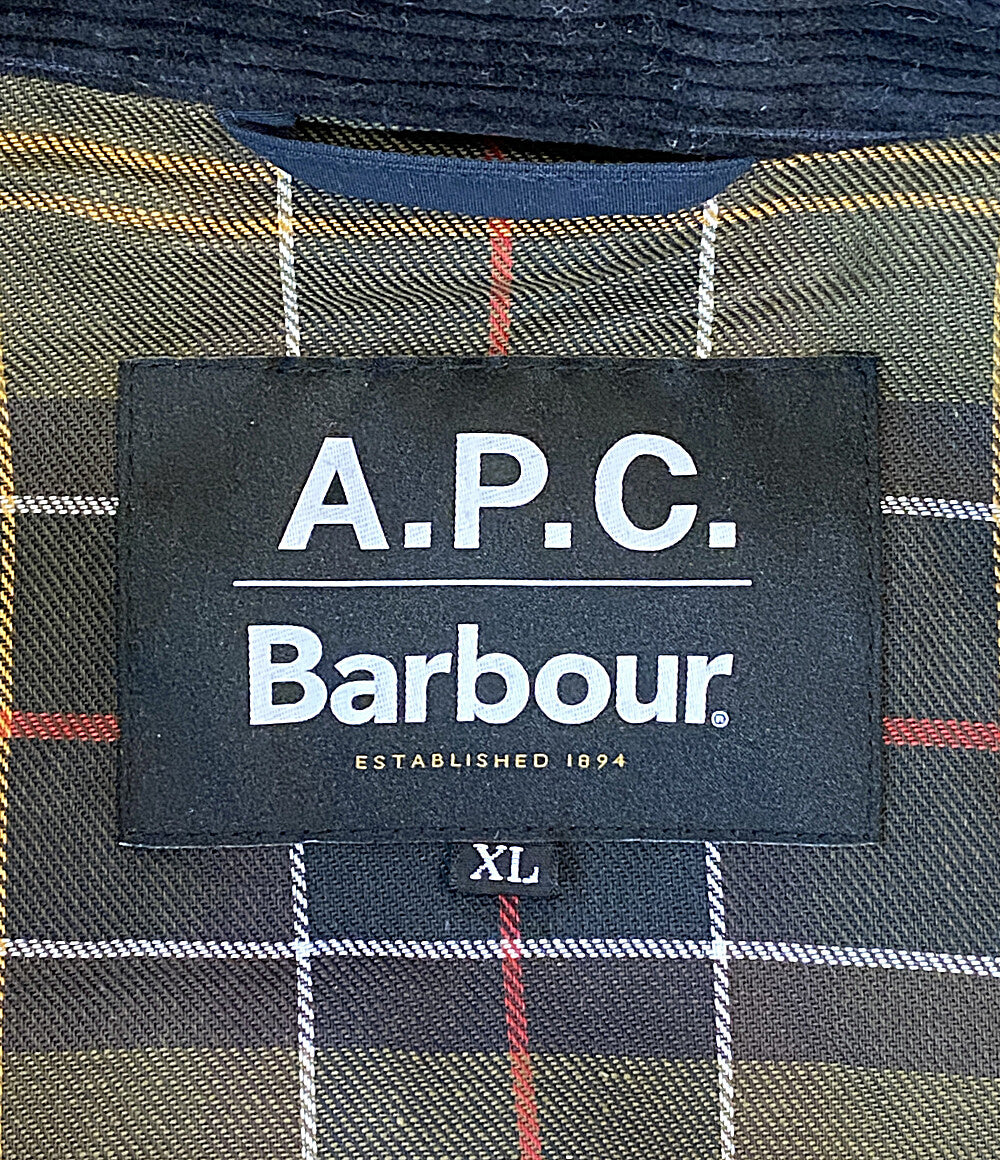 BARBOUR ジャケット ×A.P.C. MODIFIED SPEY JACKET ネイビー 25SS 251MCAS172 メンズ SIZE XL バブアー