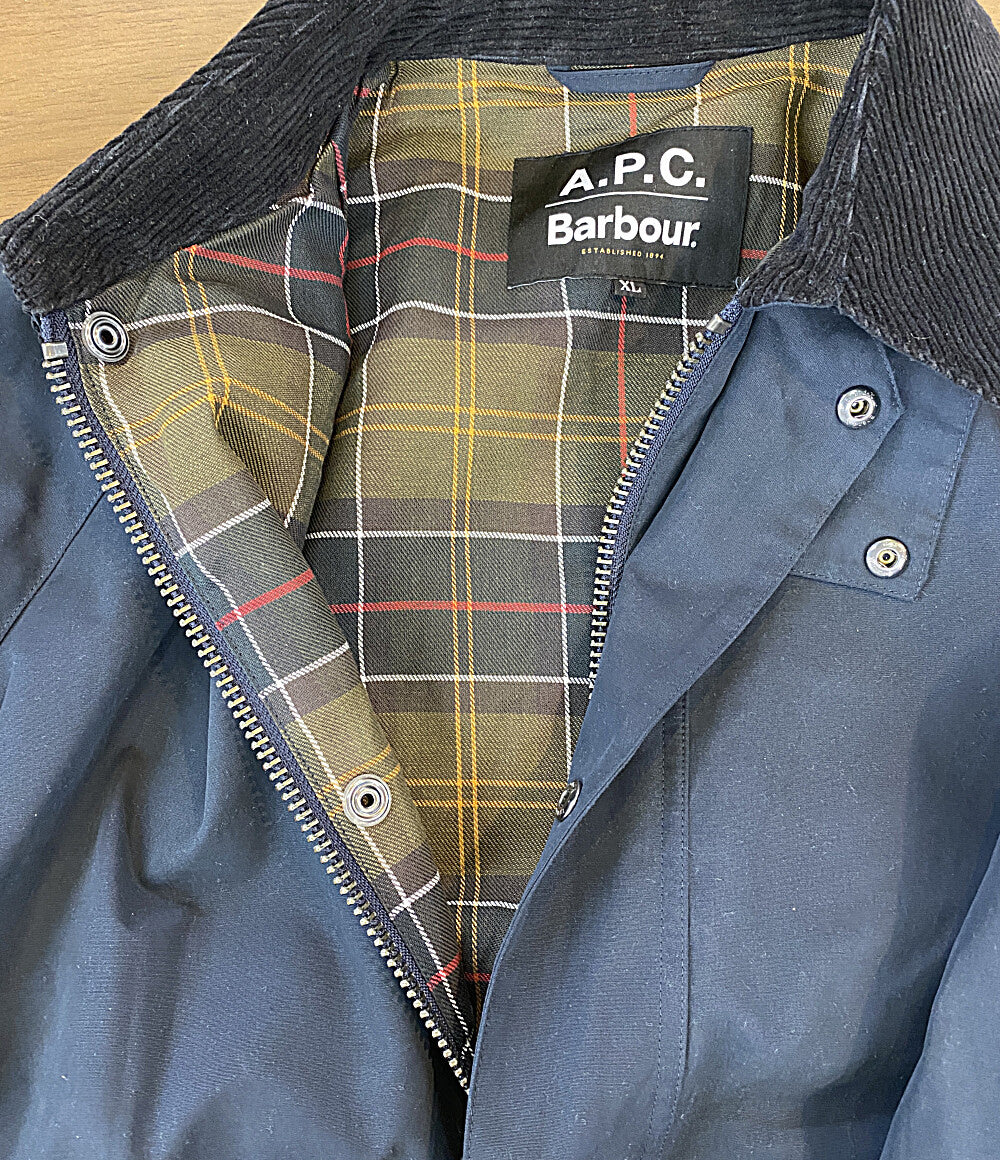 BARBOUR ジャケット ×A.P.C. MODIFIED SPEY JACKET ネイビー 25SS 251MCAS172 メンズ SIZE XL バブアー