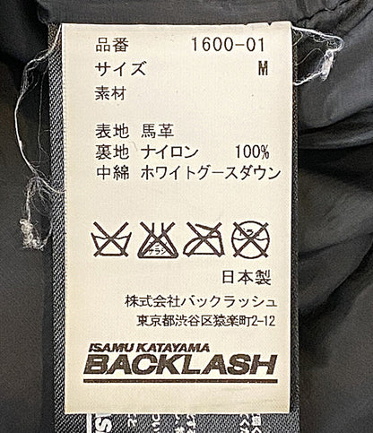 ISAMU KATAYAMA BACKLASH イサムカタヤマ ライダースダウンベスト 1600-01 メンズ SIZE M バックラッシュ