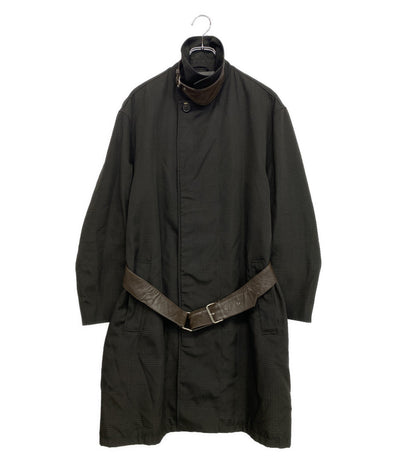 HERMES グレンチェックナイロンコート メンズ SIZE 52 エルメス