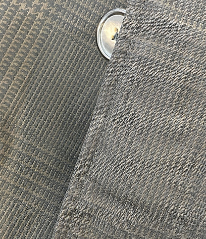 HERMES グレンチェックナイロンコート メンズ SIZE 52 エルメス