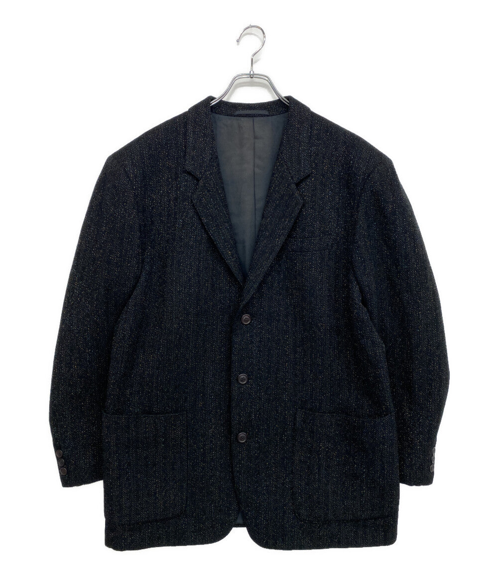 ISSEY MIYAKE MEN ジャケット 筆タグ チェック グリーン 80s LG31986