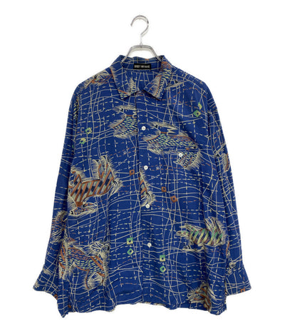 ISSEY MIYAKE MEN 長袖シャツ ホースデザイン開襟シャツ archive 90S メンズ SIZE M イッセイミヤケ メン