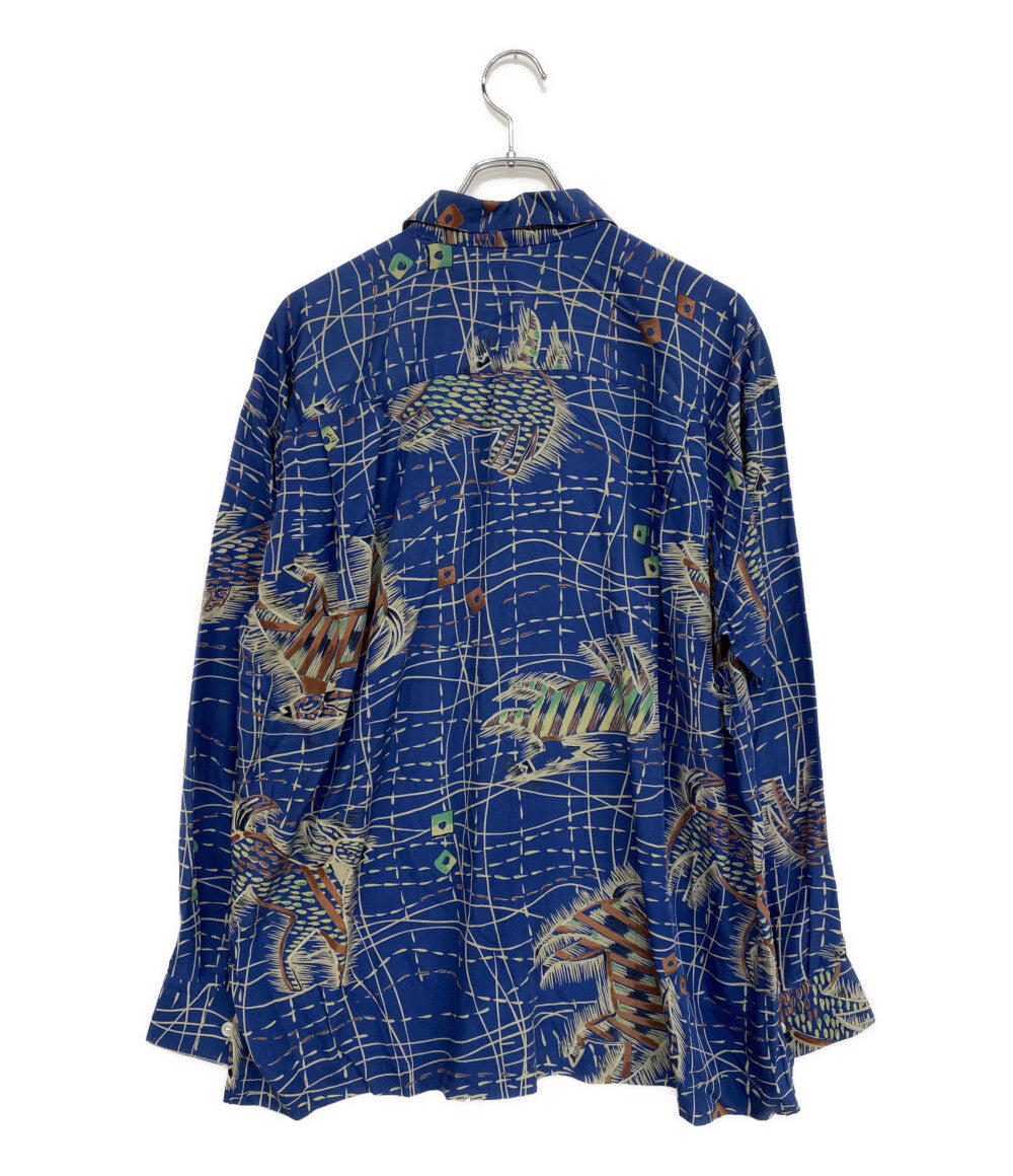 ISSEY MIYAKE MEN 長袖シャツ ホースデザイン開襟シャツ archive 90S メンズ SIZE M イッセイミヤケ メン