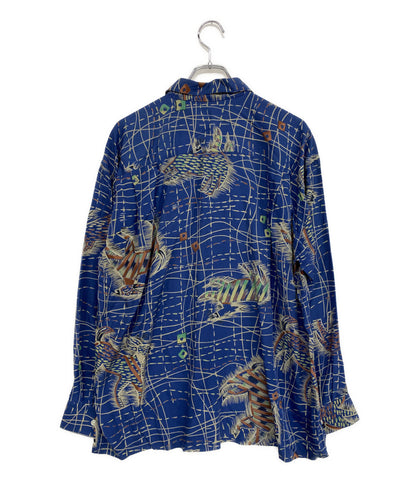 ISSEY MIYAKE MEN 長袖シャツ ホースデザイン開襟シャツ archive 90S メンズ SIZE M イッセイミヤケ メン