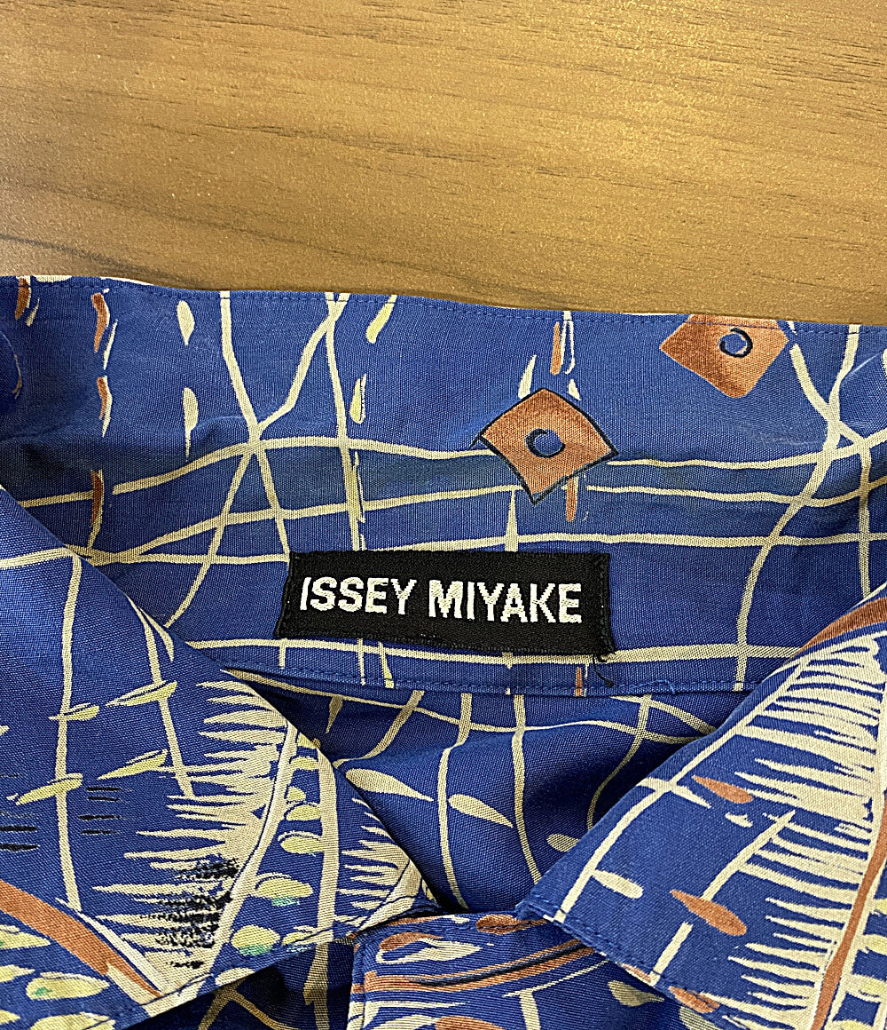 ISSEY MIYAKE MEN 長袖シャツ ホースデザイン開襟シャツ archive 90S メンズ SIZE M イッセイミヤケ メン