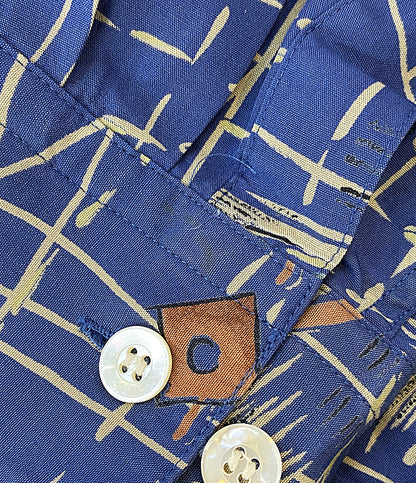 ISSEY MIYAKE MEN 長袖シャツ ホースデザイン開襟シャツ archive 90S メンズ SIZE M イッセイミヤケ メン