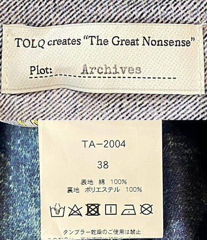 美品 TOLQ トルク デニムプリントジャケット × Yutaka.F TA-2004 メンズ SIZE 38