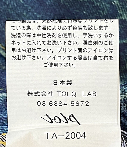 美品 TOLQ トルク デニムプリントジャケット × Yutaka.F TA-2004 メンズ SIZE 38