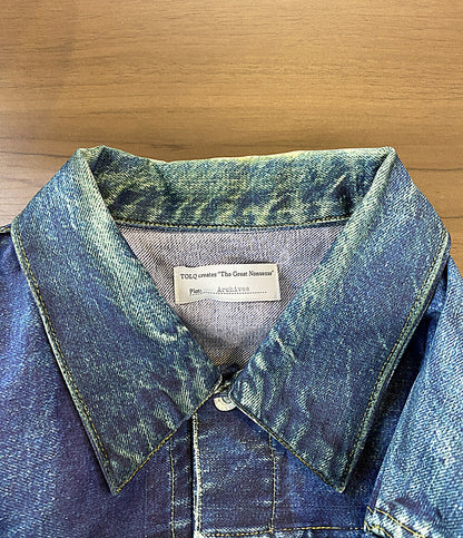 美品 TOLQ トルク デニムプリントジャケット × Yutaka.F TA-2004 メンズ SIZE 38