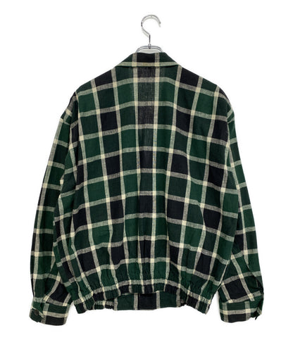 ISSEY MIYAKE MEN ジャケット 筆タグ チェック グリーン 80s LG31986 メンズ SIZE M イッセイミヤケ メン