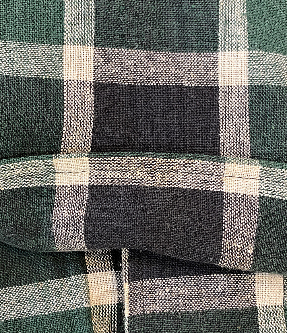 ISSEY MIYAKE MEN ジャケット 筆タグ チェック グリーン 80s LG31986