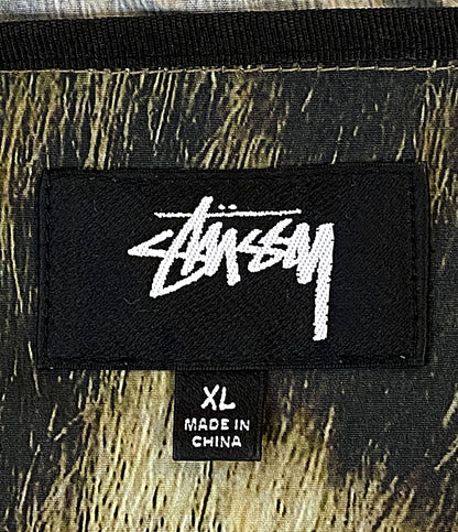 美品 STUSSY マウンテンパーカー BEACH SHELL FUR PRINT 23AW メンズ SIZE XL ステューシー
