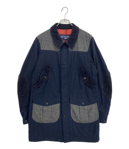 COMME des GARCONS HOMME コットンウールアームパッチジャケット 14AW HN-C017 メンズ SIZE L コムデギャルソンオム
