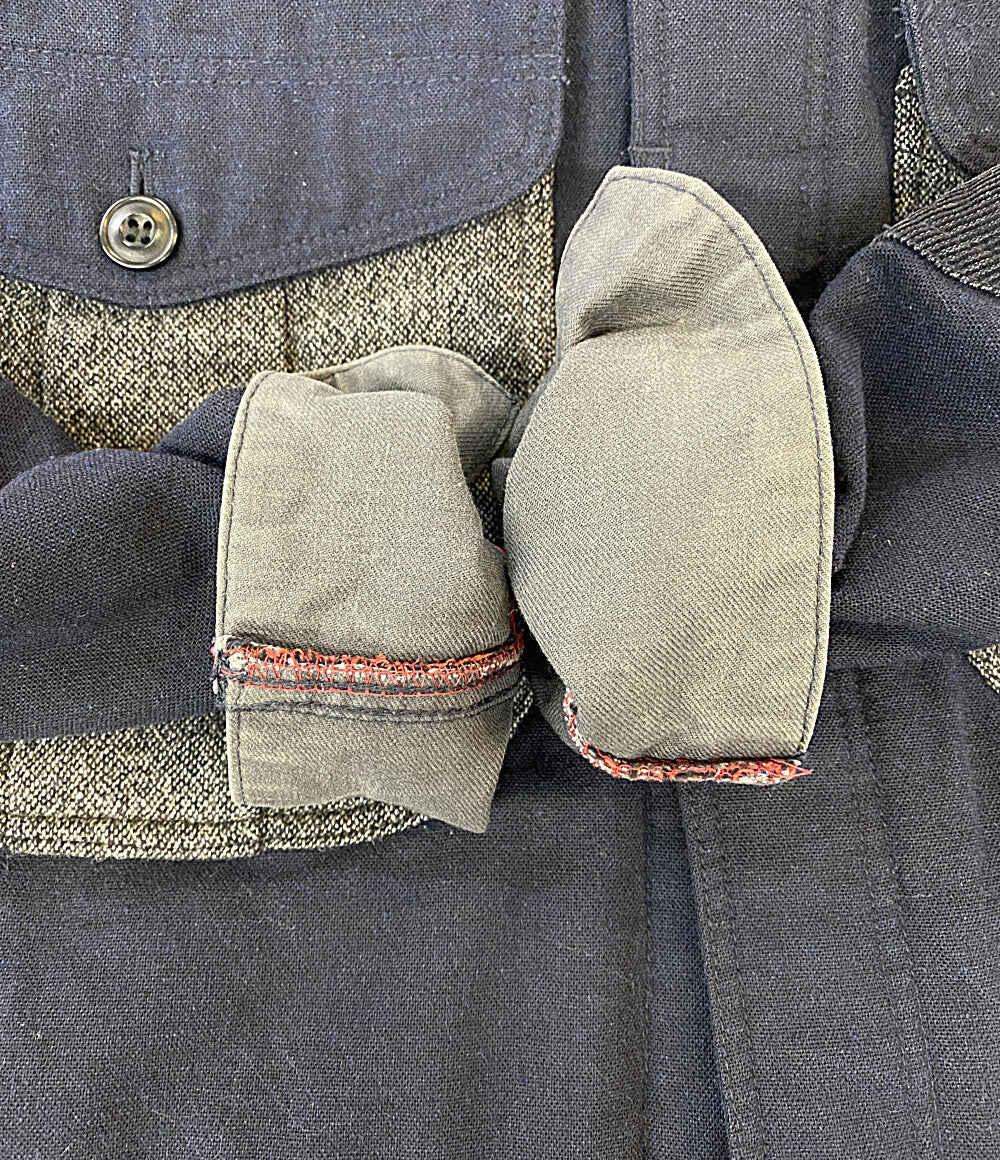 COMME des GARCONS HOMME コットンウールアームパッチジャケット 14AW HN-C017 メンズ SIZE L コムデギャルソンオム
