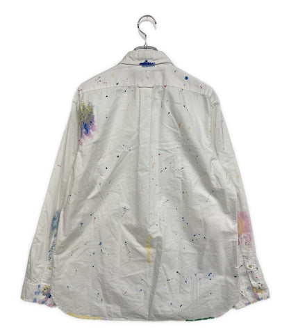POLO RALPH LAUREN 長袖シャツ Classic Fit Paint-Splatter Oxford Shirt メンズ SIZE L ポロ・ラルフローレン