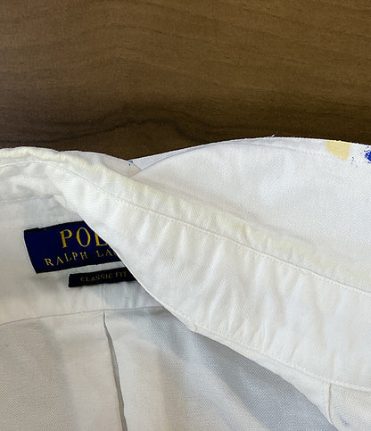 POLO RALPH LAUREN 長袖シャツ Classic Fit Paint-Splatter Oxford Shirt メンズ SIZE L ポロ・ラルフローレン
