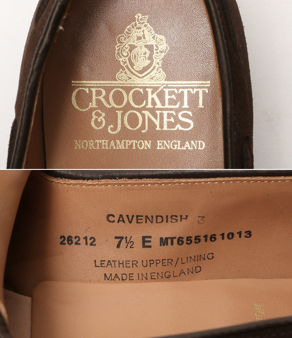 美品 Crockett & Jones ローファー CAVENDISH 3 26212 メンズ SIZE 7.5 クロケットアンドジョーンズ