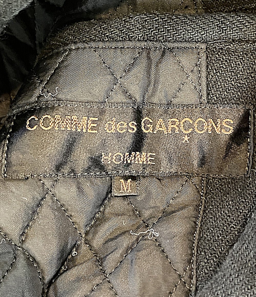 COMME des GARCONS HOMME 内キルティングチェックコート archive 01AW HD-J082 メンズ SIZE M コムデギャルソンオム