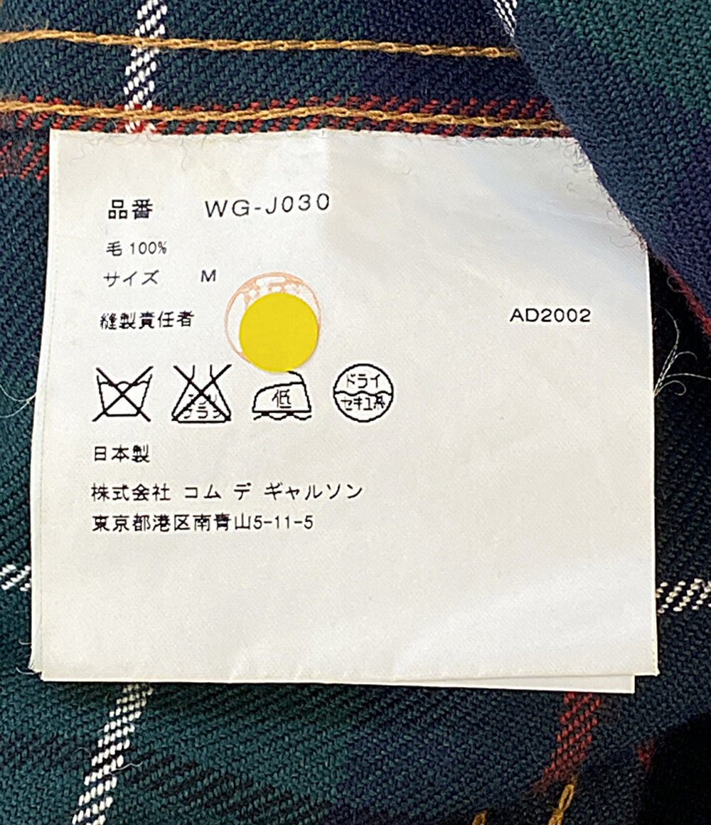 JUNYA WATANABE MAN チェックジャケット ×Levi's ウール グリーン 02AW WG-J030 メンズ SIZE M ジュンヤワタナベマン