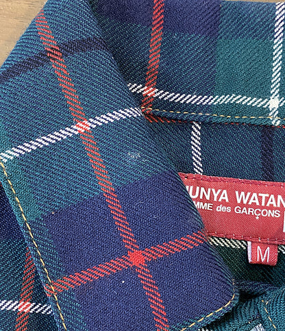 JUNYA WATANABE MAN チェックジャケット ×Levi's ウール グリーン 02AW WG-J030 メンズ SIZE M ジュンヤワタナベマン