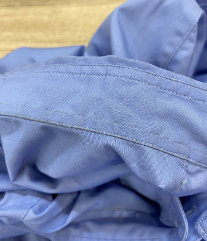 COMME des GARCONS HOMME 長袖シャツ HK-B009 綿ブロードロゴ刺繍L S サックスブルー HK-B009 メンズ SIZE L コムデギャルソンオム