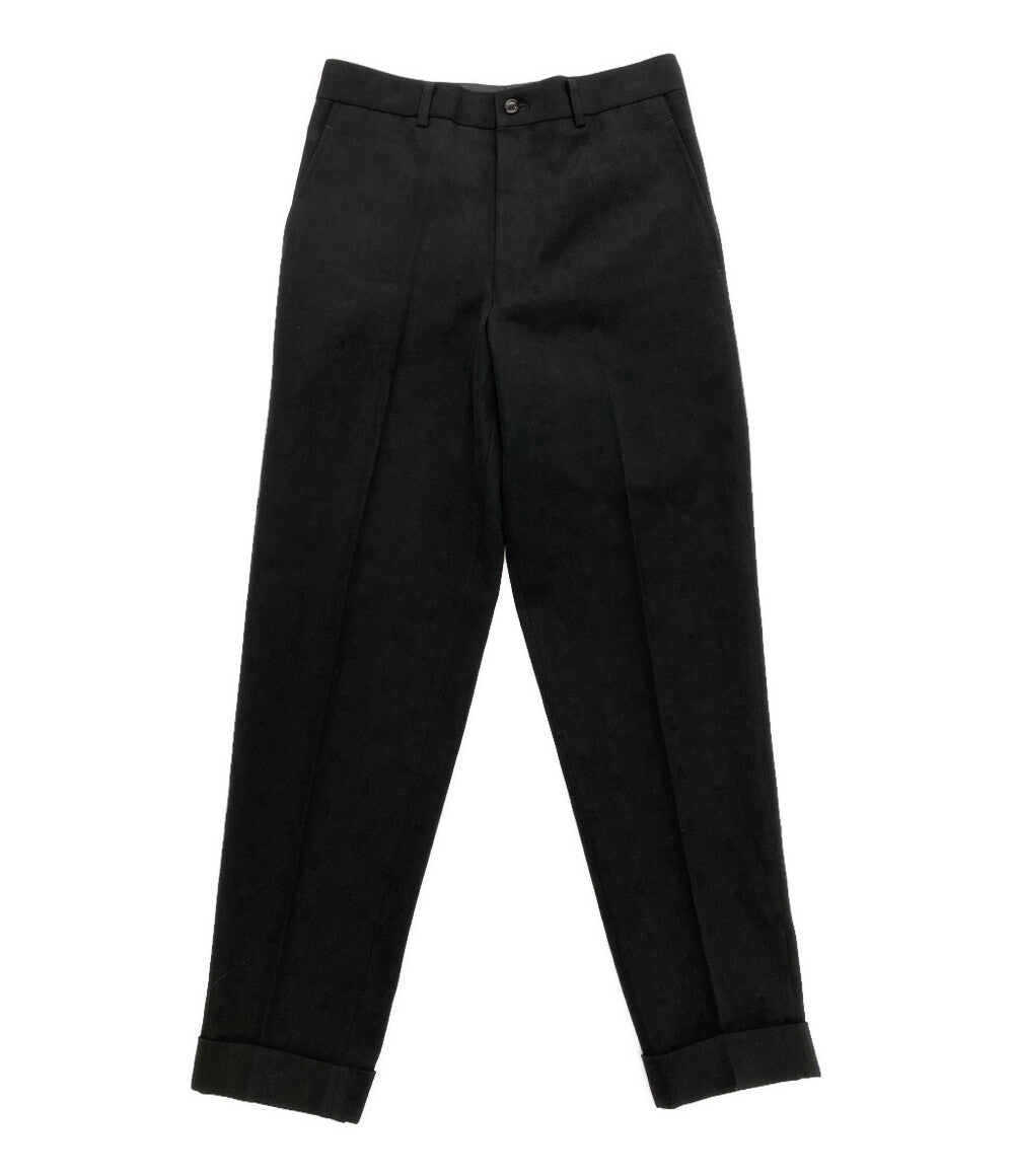 美品 COMME des GARCONS HOMME PLUS アーカイブ 刺繍デザインウールトラウザー 01AW PC-P002 メンズ SIZE S コムデギャルソンオムプリュス
