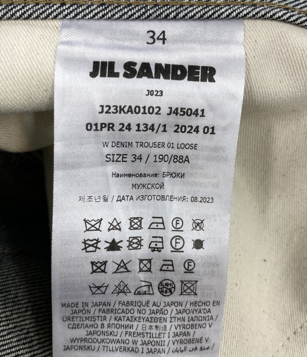 美品 Jil sander デニムパンツ WARDROBE 5POCKET DENIM PANTS J23KA0102 メンズ SIZE 34 ジルサンダー
