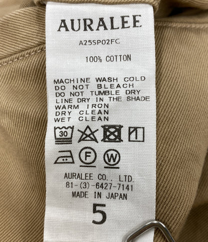 AURALEE パンツ 25SS WASHED FINX CHINO ONEーTUCK PANTS A25SP02FC メンズ SIZE 5 オーラリー