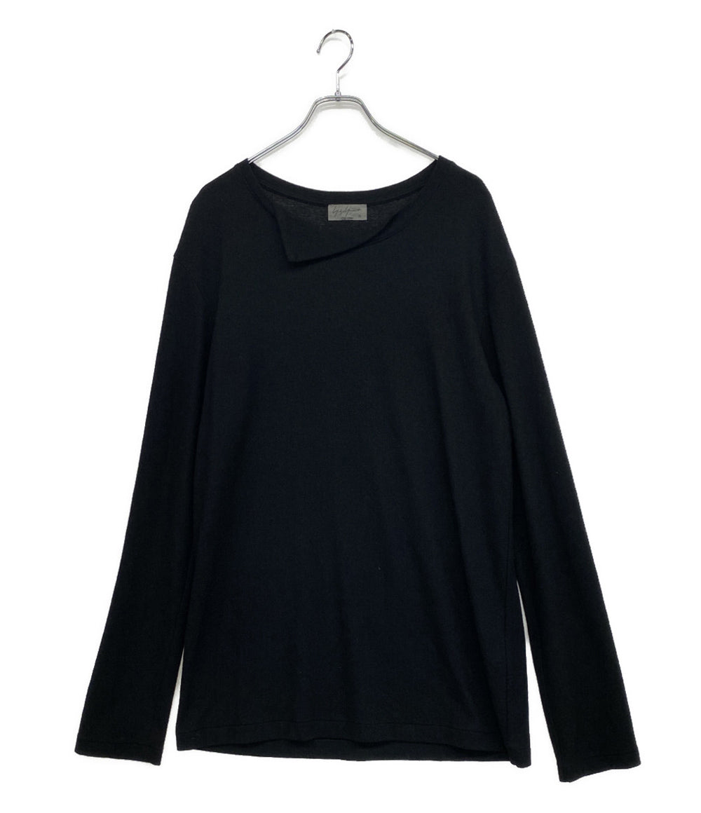 YOHJI YAMAMOTO POUR HOMME ニット ウールエアー天竺丸首ラウンドネックニット 19AW HV-T04-172 メンズ SIZE 3 ヨウジヤマモトプールオム